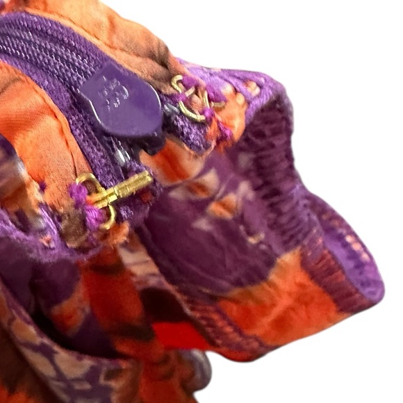 CAROLINA K High Waisted Plazzo Pants Tie Dye Purple & Orange Size S - Picture 7 of 10